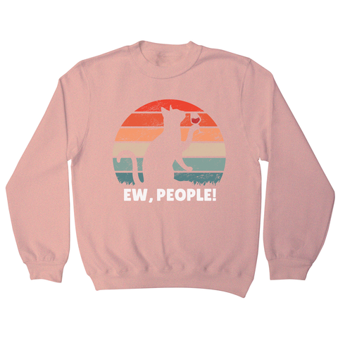 Drinking cat sunset sweatshirt - Graphic Gear