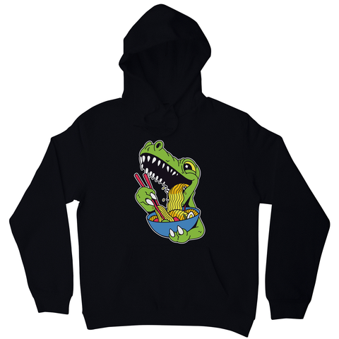 Trex eating ramen hoodie - Graphic Gear
