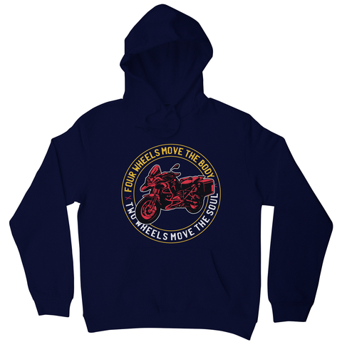 Two wheels quote hoodie - Graphic Gear
