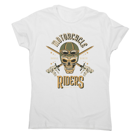 Skull biker women's t-shirt - Graphic Gear
