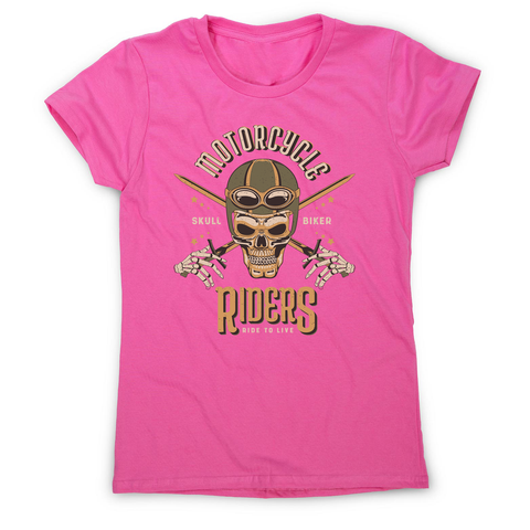 Skull biker women's t-shirt - Graphic Gear