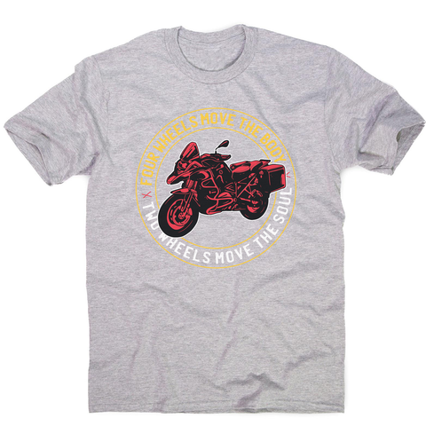 Two wheels quote men's t-shirt - Graphic Gear