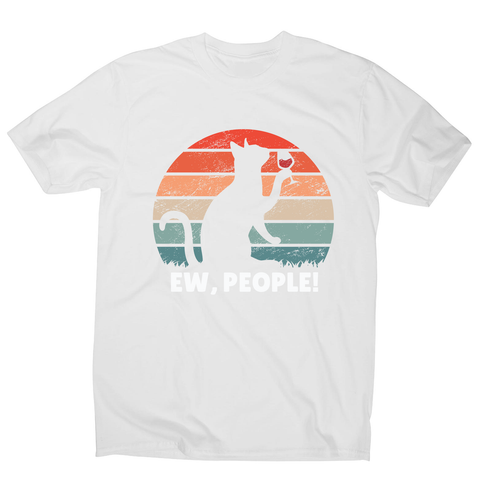 Drinking cat sunset men's t-shirt - Graphic Gear