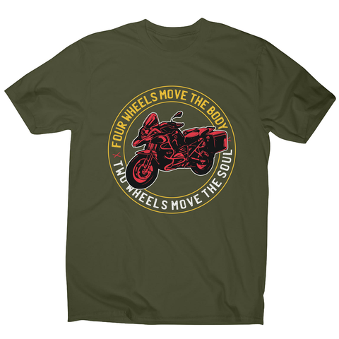 Two wheels quote men's t-shirt - Graphic Gear
