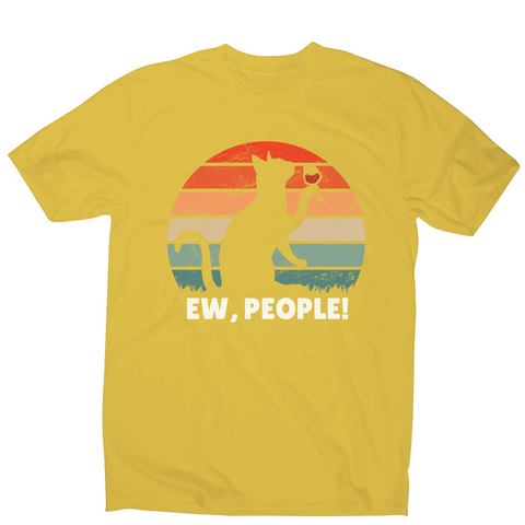Drinking cat sunset men's t-shirt - Graphic Gear