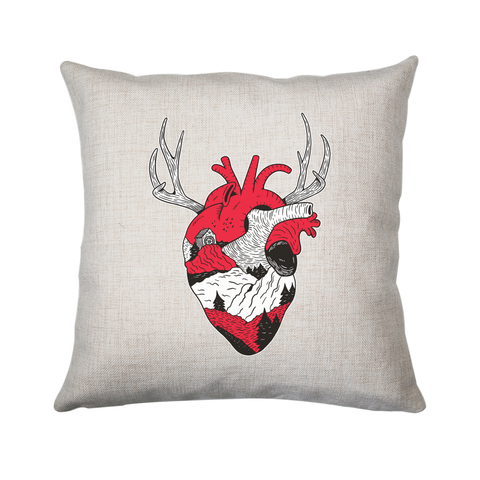 Forest heart cushion cover pillowcase linen home decor - Graphic Gear