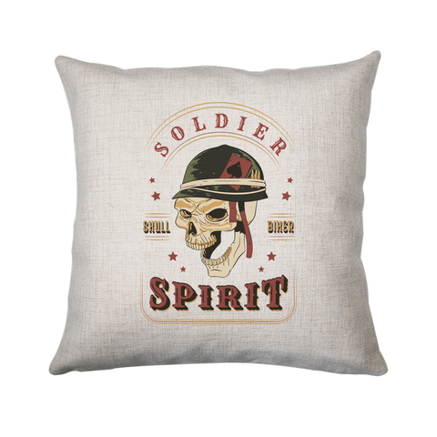 Skull soldier cushion cover pillowcase linen home decor - Graphic Gear