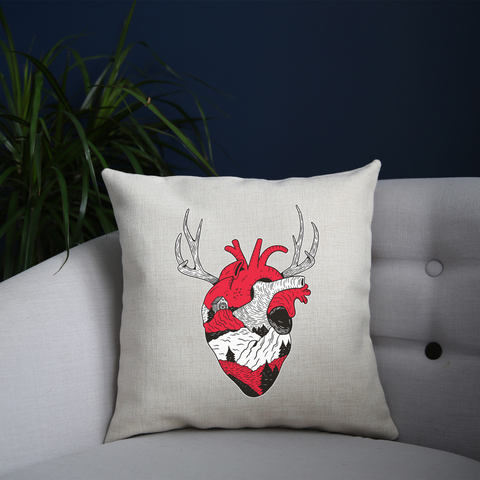 Forest heart cushion cover pillowcase linen home decor - Graphic Gear