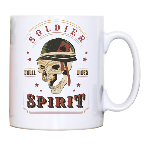 Skull soldier mug coffee tea cup - Graphic Gear