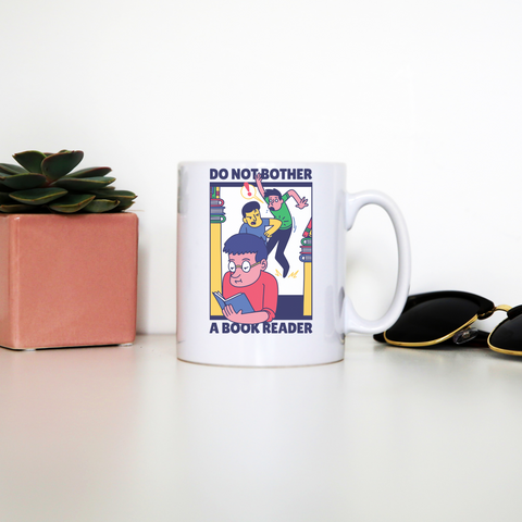 Book reader mug coffee tea cup - Graphic Gear