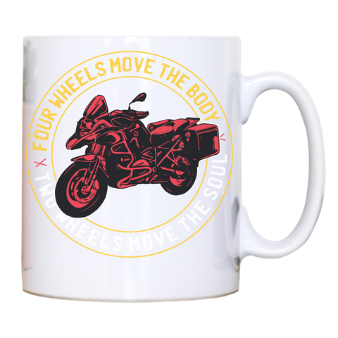 Two wheels quote mug coffee tea cup - Graphic Gear