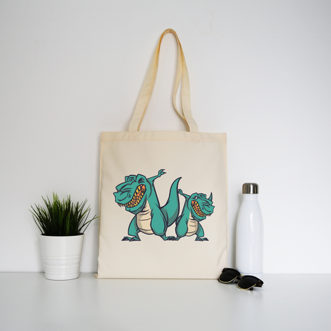 Dabbing dinosaurs tote bag canvas shopping - Graphic Gear