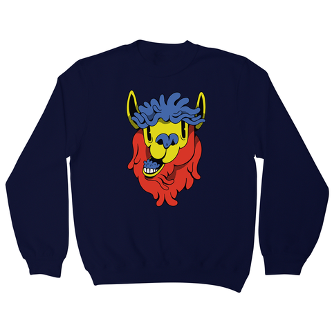 Colorful cartoon llama sweatshirt - Graphic Gear
