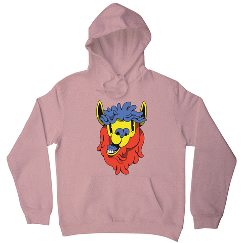 Colorful cartoon llama hoodie - Graphic Gear
