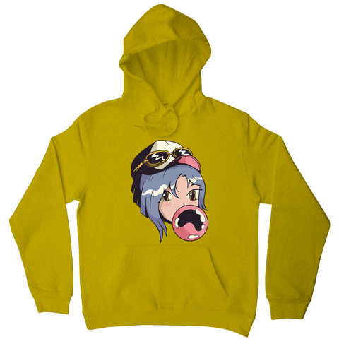 Anime girl with gum hoodie - Graphic Gear