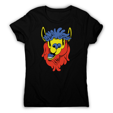 Colorful cartoon llama women's t-shirt - Graphic Gear