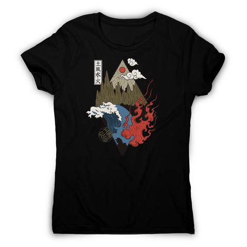 Four elements women's t-shirt - Graphic Gear