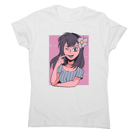 Flower anime girl women's t-shirt - Graphic Gear