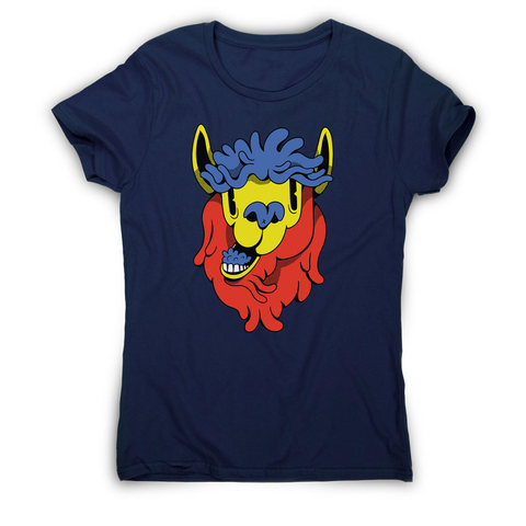 Colorful cartoon llama women's t-shirt - Graphic Gear