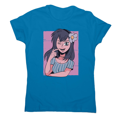 Flower anime girl women's t-shirt - Graphic Gear