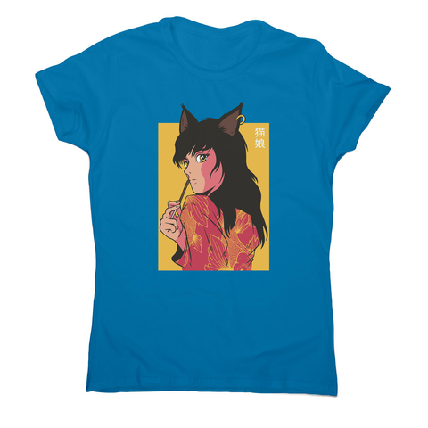 Cat girl anime women's t-shirt - Graphic Gear