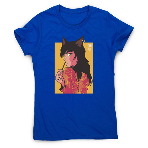 Cat girl anime women's t-shirt - Graphic Gear