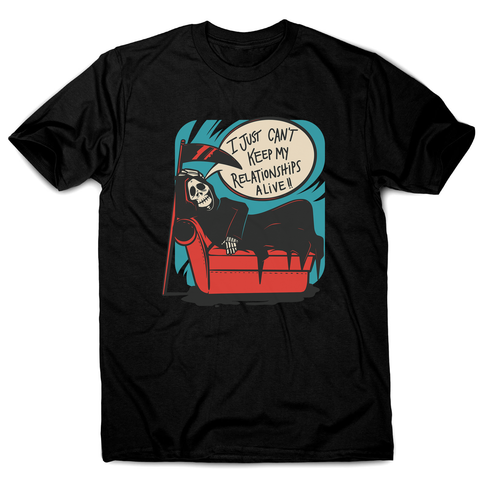 Grim reaper relationships men's t-shirt - Graphic Gear