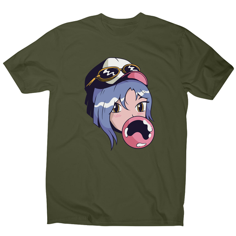 Anime girl with gum men's t-shirt - Graphic Gear