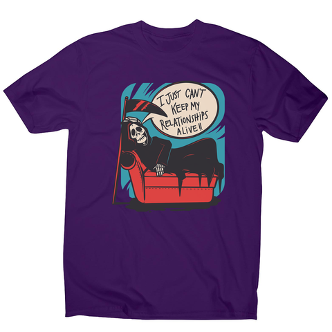 Grim reaper relationships men's t-shirt - Graphic Gear