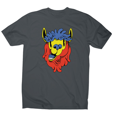 Colorful cartoon llama men's t-shirt - Graphic Gear