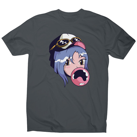 Anime girl with gum men's t-shirt - Graphic Gear