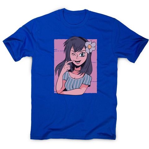 Flower anime girl men's t-shirt - Graphic Gear