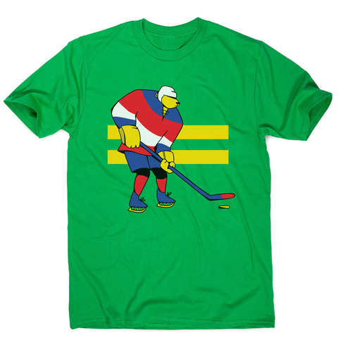 Ice hockey bear men's t-shirt - Graphic Gear