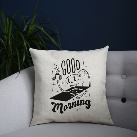 Good morning cushion cover pillowcase linen home decor - Graphic Gear