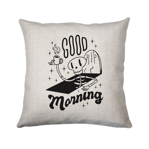Good morning cushion cover pillowcase linen home decor - Graphic Gear