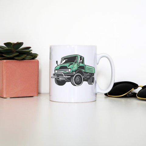 Green unimog mug coffee tea cup - Graphic Gear