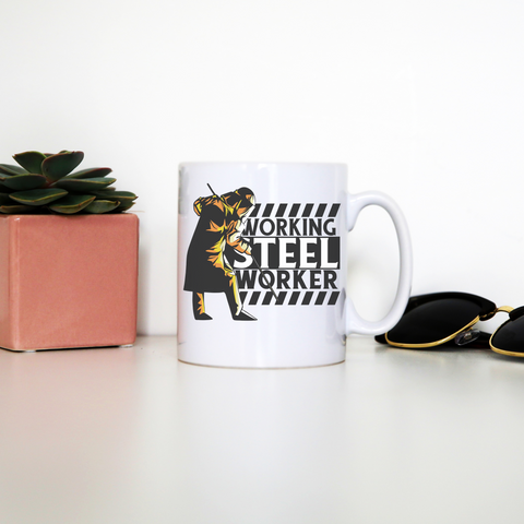 Working steel worker mug coffee tea cup - Graphic Gear