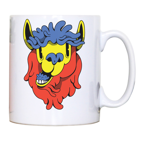 Colorful cartoon llama mug coffee tea cup - Graphic Gear