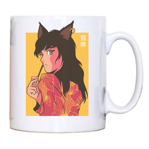 Cat girl anime mug coffee tea cup - Graphic Gear