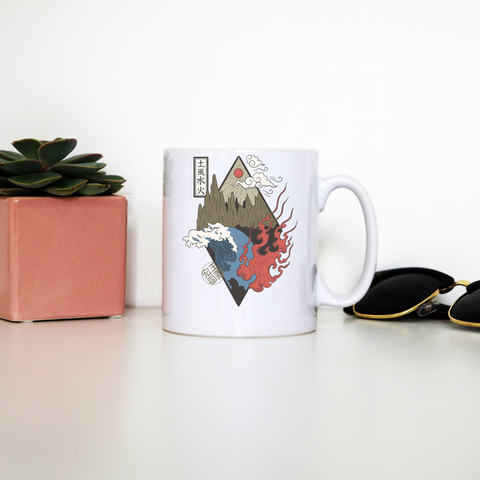 Four elements mug coffee tea cup - Graphic Gear