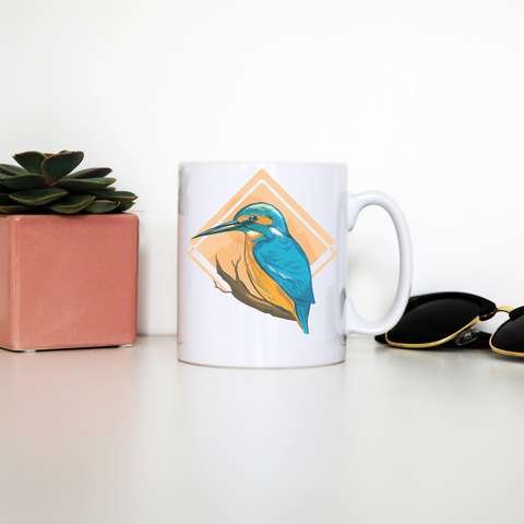 Kingfisher bird mug coffee tea cup - Graphic Gear