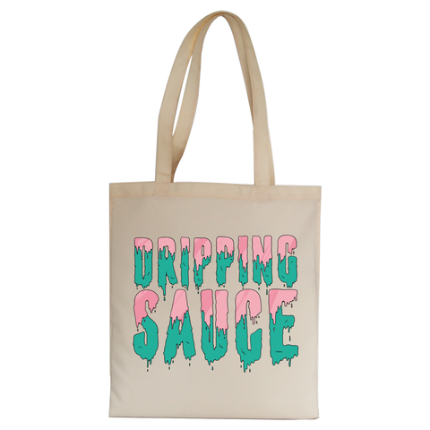 Dripping sauce tote bag canvas shopping - Graphic Gear