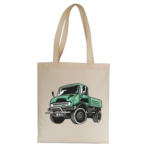 Green unimog tote bag canvas shopping - Graphic Gear