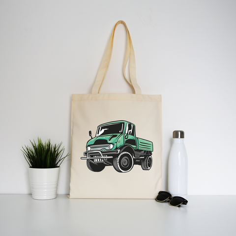 Green unimog tote bag canvas shopping - Graphic Gear