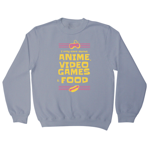Anime amp video games sweatshirt - Graphic Gear