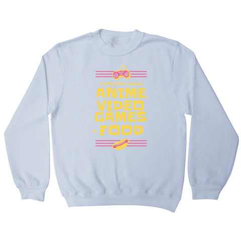 Anime amp video games sweatshirt - Graphic Gear