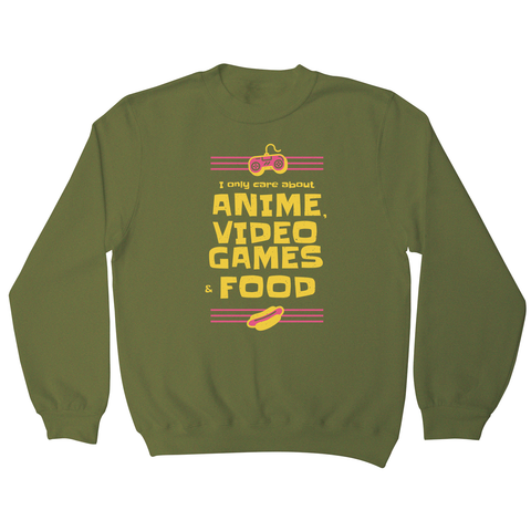 Anime amp video games sweatshirt - Graphic Gear