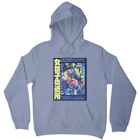Urban anime girl hoodie - Graphic Gear