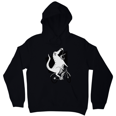 Biker dinosaur hoodie - Graphic Gear