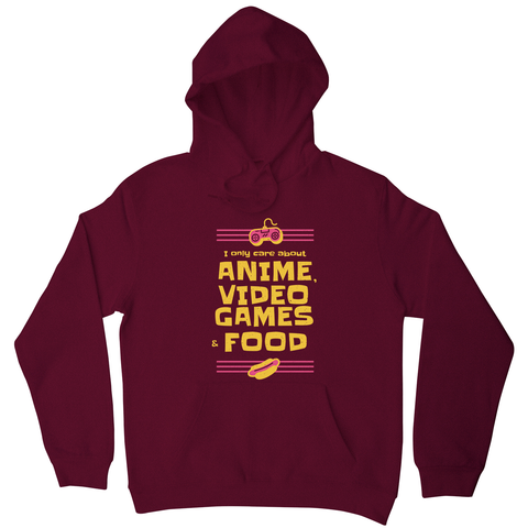 Anime amp video games hoodie - Graphic Gear